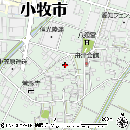 愛知県小牧市舟津2377周辺の地図