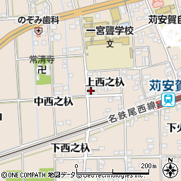 愛知県一宮市大和町苅安賀上西之杁116周辺の地図