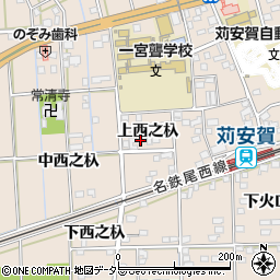 愛知県一宮市大和町苅安賀上西之杁114周辺の地図