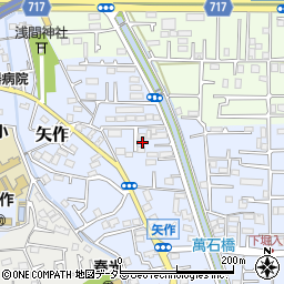 神奈川県小田原市矢作165周辺の地図