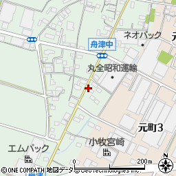 愛知県小牧市舟津554周辺の地図