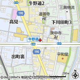 十六銀行一宮南支店周辺の地図