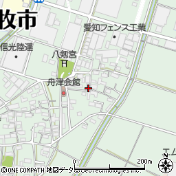 愛知県小牧市舟津1648周辺の地図