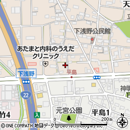 愛知県一宮市浅野前田26周辺の地図