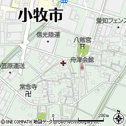 愛知県小牧市舟津2381周辺の地図
