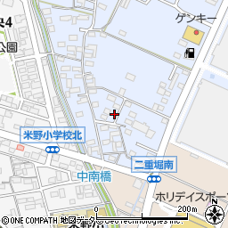 愛知県小牧市二重堀1563-3周辺の地図