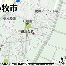 愛知県小牧市舟津1647周辺の地図