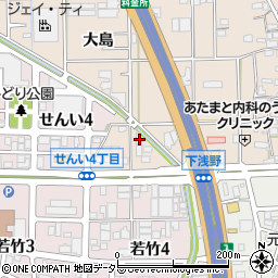 愛知県一宮市浅野駒寄周辺の地図