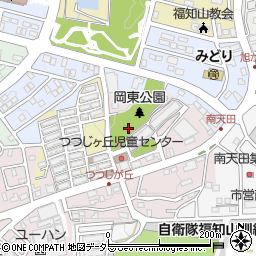 岡東公園トイレ周辺の地図