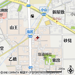 愛知県一宮市千秋町塩尻（北出）周辺の地図