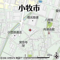 愛知県小牧市舟津1040周辺の地図