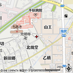 愛知県一宮市丹陽町重吉新田裏東切周辺の地図