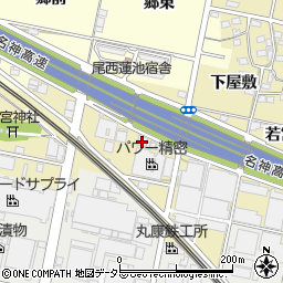 愛知県一宮市西萩原若宮前14周辺の地図