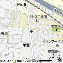 愛知県一宮市明地南茱之木1周辺の地図