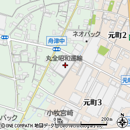 愛知県小牧市舟津524周辺の地図