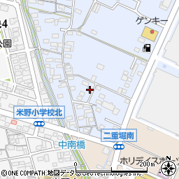 愛知県小牧市二重堀1563-6周辺の地図