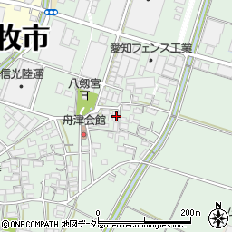 愛知県小牧市舟津1649-1周辺の地図
