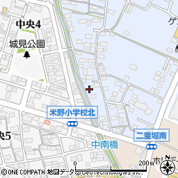 愛知県小牧市二重堀1687-2周辺の地図