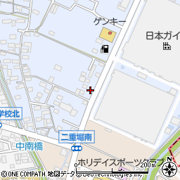 愛知県小牧市二重堀1589周辺の地図