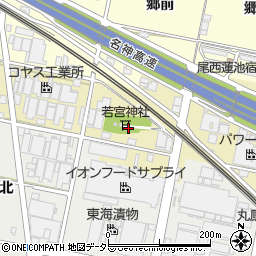 愛知県一宮市西萩原若宮北215周辺の地図