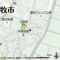 愛知県小牧市舟津1646周辺の地図