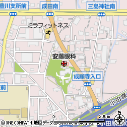 安藤眼科医院小田原クリニック周辺の地図