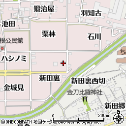 愛知県一宮市千秋町浅野羽根（新田裏）周辺の地図