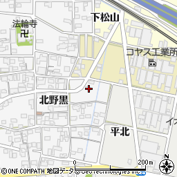 愛知県一宮市祐久北野黒165周辺の地図