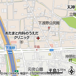 愛知県一宮市浅野前田周辺の地図