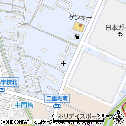 愛知県小牧市二重堀1587周辺の地図