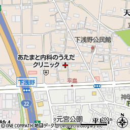 愛知県一宮市浅野前田2周辺の地図