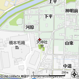 愛知県一宮市萩原町萩原北方周辺の地図