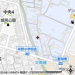 愛知県小牧市二重堀1686周辺の地図