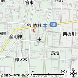 愛知県一宮市萩原町朝宮茶園28周辺の地図