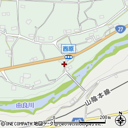 京都府綾部市西原町中ケ沢周辺の地図