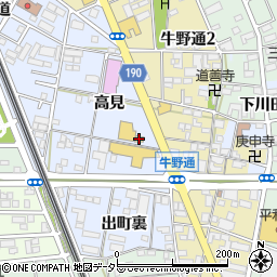 トヨタカローラ名古屋一宮牛野店周辺の地図
