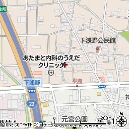 愛知県一宮市浅野前田1周辺の地図