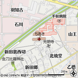 愛知県一宮市丹陽町重吉新田裏東切1077周辺の地図