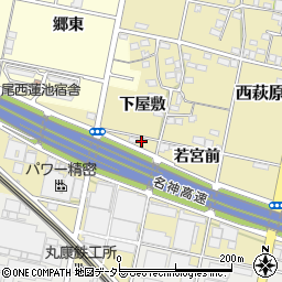 愛知県一宮市西萩原若宮前62周辺の地図