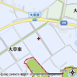愛知県小牧市大草東周辺の地図