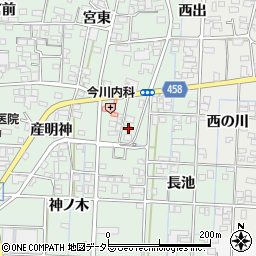 愛知県一宮市萩原町朝宮茶園25周辺の地図