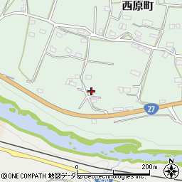 京都府綾部市西原町篭原周辺の地図