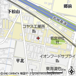 愛知県一宮市西萩原若宮北38周辺の地図