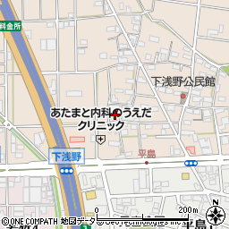 愛知県一宮市浅野前田44周辺の地図