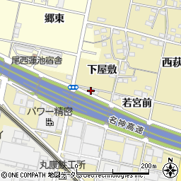 愛知県一宮市西萩原若宮前61周辺の地図