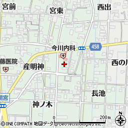 愛知県一宮市萩原町朝宮茶園33周辺の地図