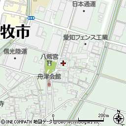 愛知県小牧市舟津859周辺の地図