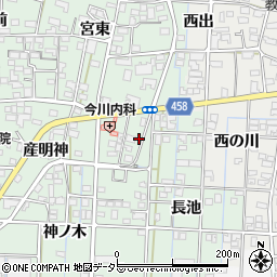 愛知県一宮市萩原町朝宮茶園23周辺の地図