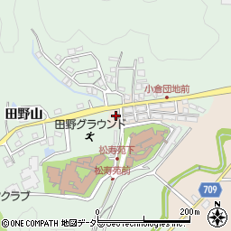 小倉団地集会所周辺の地図
