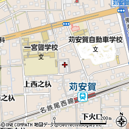 愛知県一宮市大和町苅安賀上西之杁62周辺の地図
